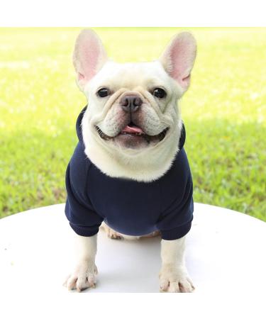 Amaone Waterproof Dog Coat - Winter Warm Jacket & Fleece Hoodie for Puppies & Small Dogs | XS 1024thdebka-Navy - Buy Online on GoSupps.com