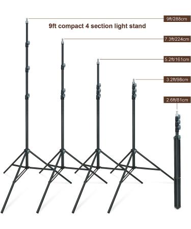 LINCO Lincostore Zenith 9ft Photo Studio Light Stands Set of 2 for HTC Vive VR, Video, Portrait & Product Photography - Buy Online on GoSupps.com