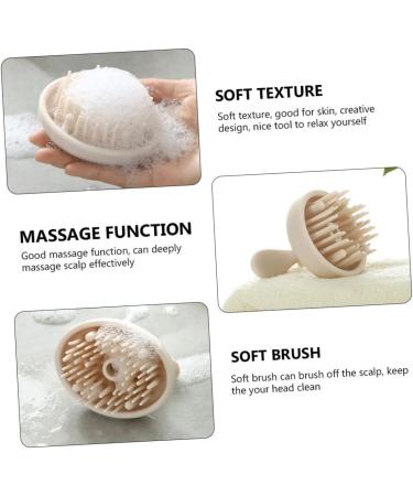 Tovinanna 2-in-1 Shampoo Brush & Massage Comb - Hair Scalp Washer for Wet & Dry Use - TPE Cleaning Brush Solution - Buy Online on GoSupps.com