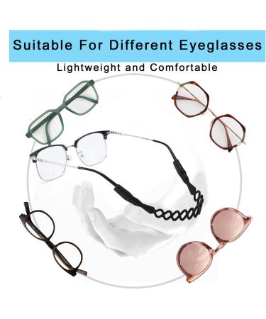 Buy Children's Glasses Band | Non-Slip Silicone Straps for Boys & Girls | Elastic Sports Glasses Holder in Black/Blue - Buy Online on GoSupps.com