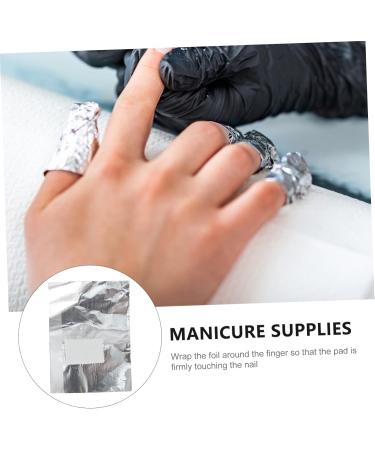  FOYTOKI Pack of 200 Disposable Wipes for Removing Nail Polish Gel for Manicure Supplies Aluminum Foil - Buy Online on GoSupps.com