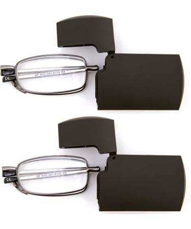 DOUBLETAKE Folding Reading Glasses 2-Pack with Case | 1.50x Magnification - Buy Online on GoSupps.com