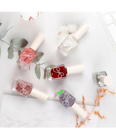 Glitter Nail Polish - Purple Sparkle Nail Varnish - 2 In 1 Pink Nail Varnish Purple Nail Polish - 60 Seconds Quick Drying & Long Lasting Holographic Nail Polish - No Need Baking - Buy Online on GoSupps.com