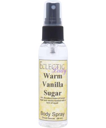 Warm Vanilla Sugar Body Spray Body Mist for Women with Clean Light & Gentle Fragrance Long Lasting Perfume with Comforting Scent for Men & Women Cologne with Soft Subtle Aroma For Daily Use Regular Strength 2 Fl Oz (Pack of 1)