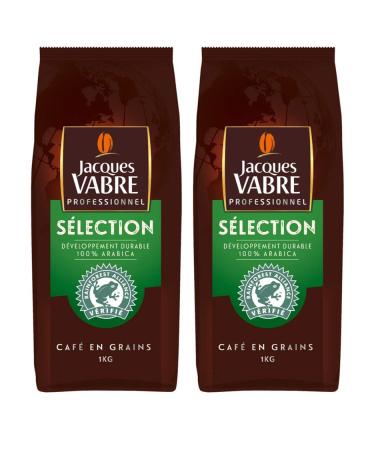 Jacques Vabre Professional 1Kg of Authentic Rainforest Certified Coffee Beans Intensity 6 100% Arabica