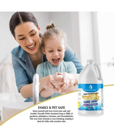 Finesilk White Pearlized Lotion Hand Soap 64 oz Refill Jug - Antibacterial/Antimicrobial, PH Balanced, Made in USA - Buy Online on GoSupps.com