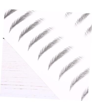 Baluue 2 Pairs Eyebrow Makeup Tools Hair-like Simulation Eyebrow Sticker Artificial Eyebrow Patch 21.00X15.00X0.01CM Black - Buy Online on GoSupps.com