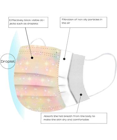 50pc Kids Disposable_Mask 3 Ply Kids Face_Masks for Protection Anti Dust Face Mouth Filter Tools for Children School - Buy Online on GoSupps.com