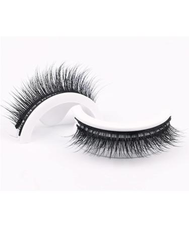 Reusable Self-Adhesive False Eyelashes No Glue Lashes Eyelashes Easy To Put On Handmade False Eyelashes for Women and Girls 2 Pairs (W09) - Buy Online on GoSupps.com
