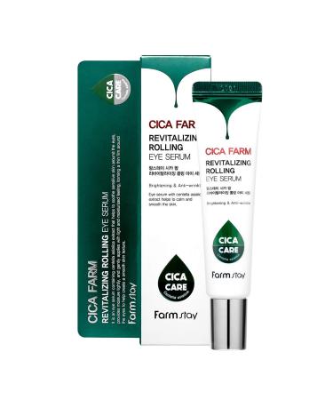FARMSTAY Cica Farm Revitalizing Rolling Eye Serum - Soothing Brightening & Wrinkle Improvement - 0.84 Fl. Oz / 25ml | International Shipping Available - Buy Online on GoSupps.com