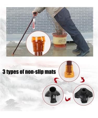 Wooden Carved Crutch Exquisite Carving Cane As Gifts Walking Sticks Fashionable Sturdy Stable for Men and Women Walking Sticks Surprise Gift - Buy Online on GoSupps.com