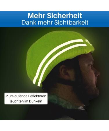 Hilo Sports Waterproof Helmet Cover with Reflectors | Neon Yellow Bicycle Helmet Rain Protection - Buy Online on GoSupps.com