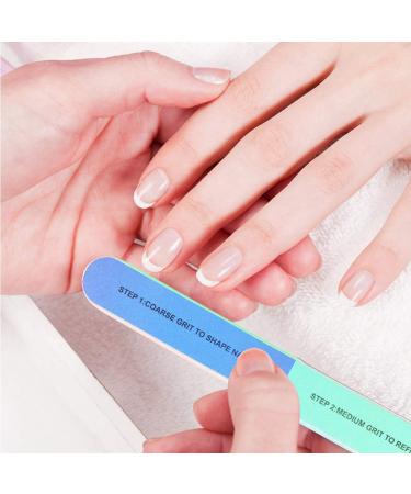 LANTRO JS Nail File 7 0.8 0.6inches Colorful Multiple Side Nail Files Emery Board Nail Care Tool and Buffer Sanding Sponge Files Buffer Polisher - Buy Online on GoSupps.com
