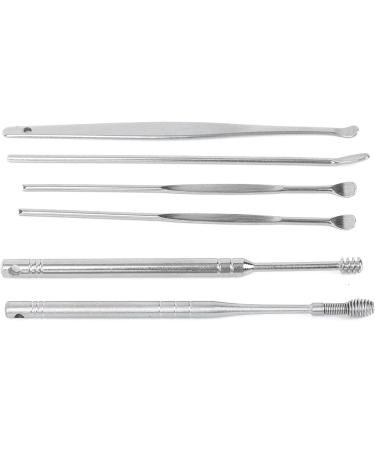LIANGLIDE Stainless Steel Earwax Removal Kit - 6pcs Set with Box | Earwax Picker & Remover Cleaning Tool - Buy Online on GoSupps.com