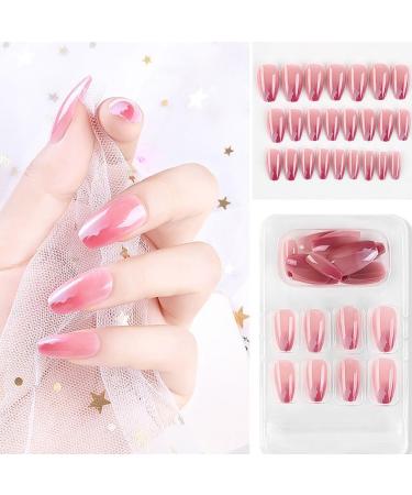 dijiusidy False Nail Fashionable Various Shapes Fingernail Full Coverage Strong Viscosity Adjustable Paster for Manicure Art 1 F741 1 1 count (Pack of 1) - Buy Online on GoSupps.com