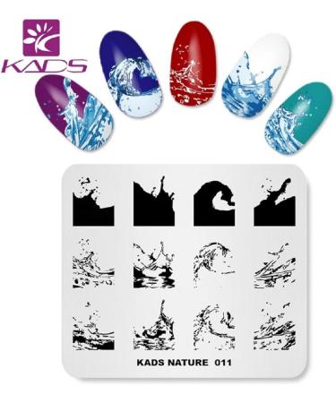 KADS Ocean Nail Stamping Plate - DIY Manicure Stencil Tool (NA011) - Buy Online on GoSupps.com