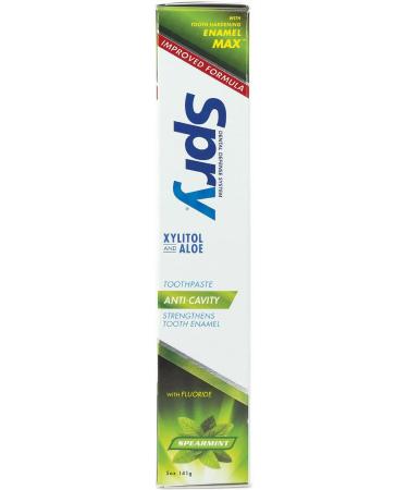 Buy Spry Xylitol Toothpaste with Fluoride - Natural Spearmint Anti-Cavity 5 oz (3 Pack) - International Shipping - Buy Online on GoSupps.com