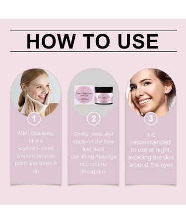 Cr me de Nuit Cr me Visage Hydratant L ger pour Soin du Visage Hydratant Utilisation Quotidienne et - Buy Online on GoSupps.com