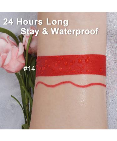 HAOYA Matte Ruby Red Lip Liner & Lipstick Set | Long-Lasting & Waterproof | 24H Matte Liquid Lipstick | Kit for Bold Lips - Buy Online on GoSupps.com