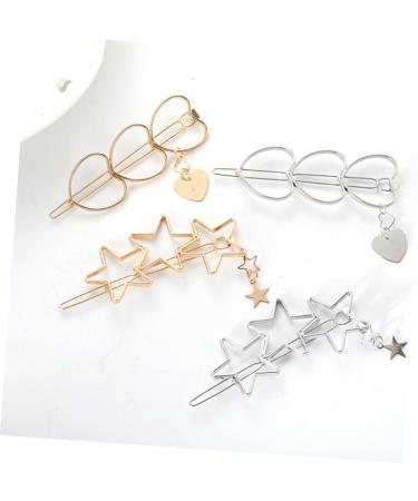 Beaupretty Star Hairpin Hair Clamps Barrettes Alloy Star Barrette Barrettes for Women Hair Ornament Clip Star Bobby Pins Silver Hair Clip Hair Styling Jewelry Lip Gloss Girl Pearlescent - Buy Online on GoSupps.com