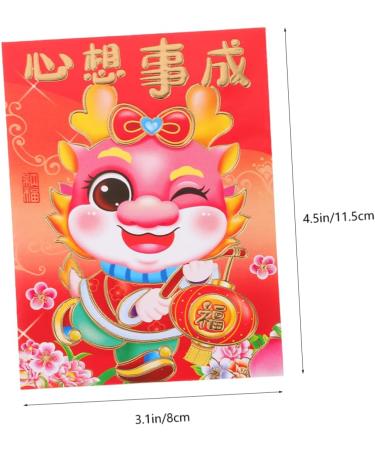 MAGICLULU 60pcs Year of The Dragon Red Envelope Money Gift Cash Packets Chinese Red Packets Money Pocket Spring Festival Red Pocket Lunar New Year Envelopes Gift Bag Chinese Style Paper - Buy Online on GoSupps.com