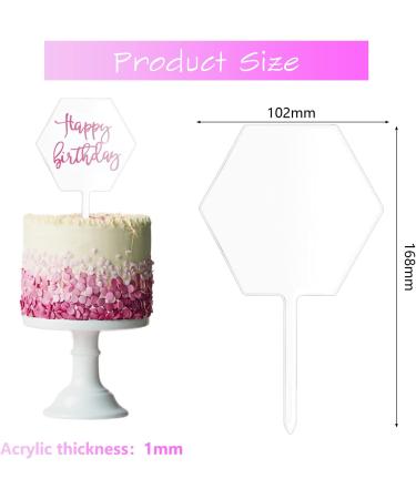 Vegcoo 10-Piece Empty Acrylic Cake Attachments Set | Round Cupcake & DIY Decorations for Birthdays & Weddings - Buy Online on GoSupps.com