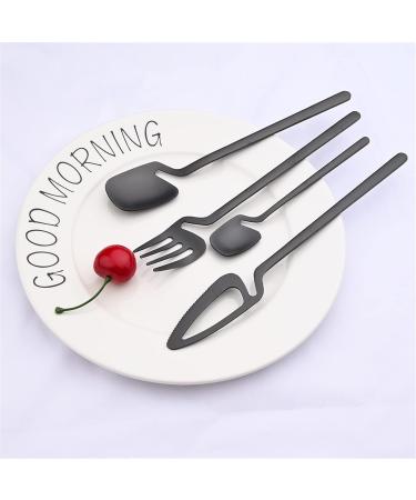 Flatware Sets 6Pcs New Gold Dinnerware Set Kitchen Decor Spoon Fork Knife Flatware Set Matte Cutlery Ice Cream Desserts Soup Coffee Use (Color : 6Pcs Teaspoon) - Buy Online on GoSupps.com