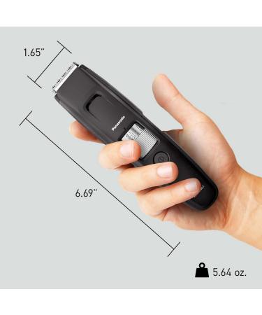 Panasonic ER-GB96-K Long Beard Trimmer for Men - 58 Length Settings, 4 Attachments - Cordless/Corded Operation - Black - Ideal for Beard & Hair Lengths 0.5-30mm - Buy Online on GoSupps.com
