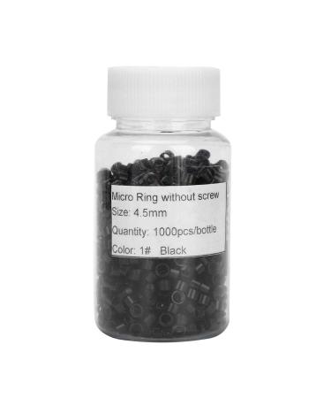 1000 Pieces Microring Limbs Pearls - Aluminum Microlinks for Hair Extensions - No Trace Black Microring Tools - Buy Online on GoSupps.com
