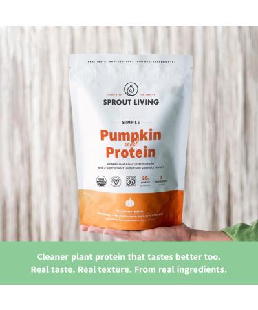 Sprout Living Simple Protein - Organic Unflavored Pumpkin Seed Protein 1 lb | Plant-Based Nutrition - Buy Online on GoSupps.com
