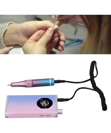 Professional 40000RPM Rechargeable Nail Drill Kit Portable Multi Functional with High Efficiency Quick Polish for Polishing (Gradient Pink) - Buy Online on GoSupps.com