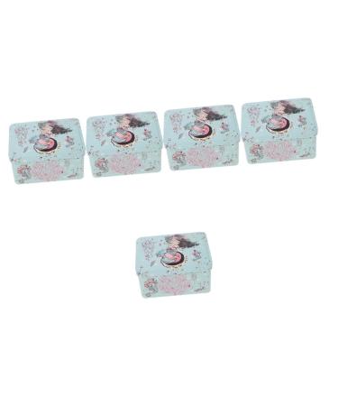 Alipis 5pcs Candy Box Candy Tins Empty Candy Tins Chocolate Candy Goodies Jar Europe Household Iron