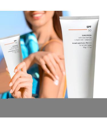 Face and Body Sunscreen | 50g Travel Size Face Sunscreen | Soft and Comfortable Non-Sticky Protection for Travel Beach Daily Boat Makeup Sports - Buy Online on GoSupps.com