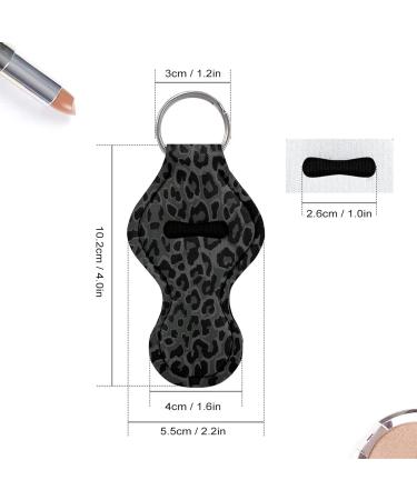 COEQINE Lip Balm Keychain for Women and Girls - For Lipstick Lipstick Lip Balm Black Leopard Print - Buy Online on GoSupps.com