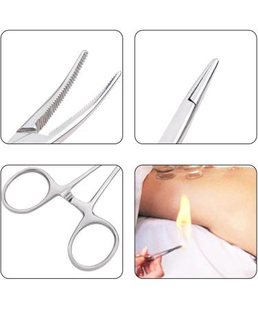 WYSUMMER Stainless Steel Pet Ear Hair Forceps Scissors (12.5CM Bent) - Dog Cat Grooming Tool - Buy Online on GoSupps.com