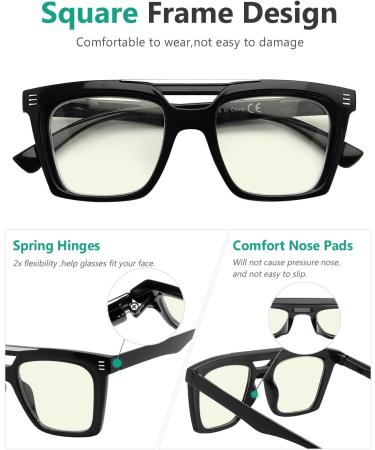 Eyekepper 4-Pack Women's Blue Light Blocking Reading Glasses +1.00 | Stylish & Comfortable Computer Eyewear - Buy Online on GoSupps.com