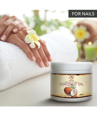 Coconut Oil 500ml - Pure Cold-Pressed Cocos Nucifera from Indonesia | Natural Body Butter & Hair Care - Buy Online on GoSupps.com