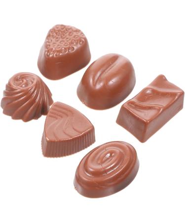 Toyvian 24 Pcs Simulation Chocolate Simulated Children Toy Realistic Chocolates Foods Display Decoration Cake Accessories Artificial Dessert Kids Supplies Fake Candy Pvc Charm 3d Biscuit - Buy Online on GoSupps.com