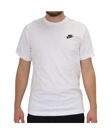 Nike Men's Sportswear Club T-Shirt (1 Pack) M White / Black