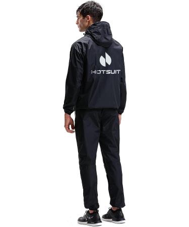 HOTSUIT Sauna Suit Men Anti-Rip Boxing Sweat Suits - Black, 3X-Large - Buy Online on GoSupps.com