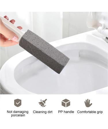 Zuofan Pumice Stone Cleaning Tool - 2 Piece Toilet Cleaner with Handle Effective Toilet Stain Remover & Brush Replacement - Buy Online on GoSupps.com