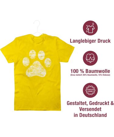 Shirtracer Men's T-Shirt - High Five Dog Paw 6 Yellow - Perfect Gift for Dog Owners - Available in 4XL & Large Sizes - Buy Online on GoSupps.com