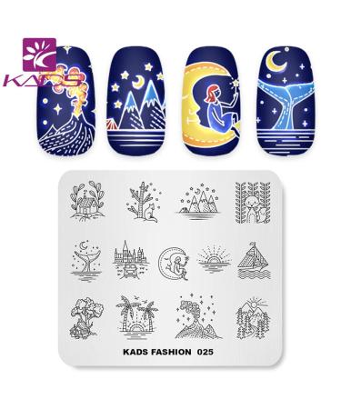 KADS Night Sky Nail Art Stamp Plate - DIY Decoration Tool - Buy Online on GoSupps.com