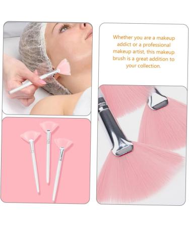 4pcs Makeup Brush Fan Highlighters Pink Powder Brows Cream Women Facial Brush The Face Cosmetic Miss - Buy Online on GoSupps.com