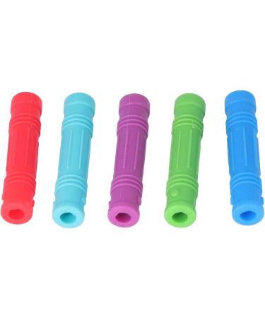Spyminnpoo Baby Bite Ring Set - 5 Silicone Baby Teething Toys for Safe Relief Soft Grip Strength Training & Dental Care - Buy Online on GoSupps.com