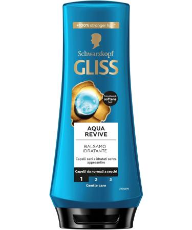  Gliss Schwarzkopf Gliss Aqua Revive Conditioner for shiny and healthy hair pack of 6 x 250ml bottles - Buy Online on GoSupps.com