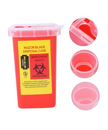 Mobestech 5 STK Blade Disposal Container - Portable Razor Bank & Travel Case for Safe Needle Waste Disposal - Buy Online on GoSupps.com