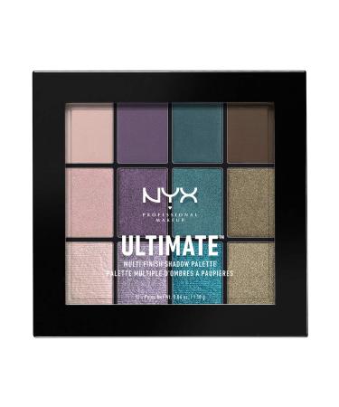 NYX PROFESSIONAL MAKEUP Ultimate Multi-Finish Shadow Palette Eyeshadow Palette - Smoke Screen Smoke Screen 0.48 Ounce (Pack of 1)