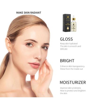 24K Gold Serum 60ML - Best Anti-Aging Face Serum with Hyaluronic Acid | Pure Gold Infused Skincare - Buy Online on GoSupps.com