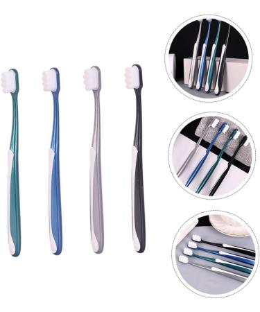 Frcolor Soft Toothbrush Set for Adults - 4 Portable & Flexible Toothbrushes for Home Use - Effective Tooth Cleaning - Buy Online on GoSupps.com